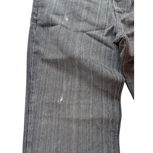 Square Zero Jeans Mens 32X30 Actual Black/Gray Wide Leg Graphic Streetwear Y2k - Picture 8 of 10
